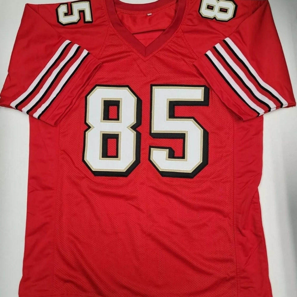 VERNON DAVIS Signed Autographed SF 49ERS Custom Jersey SZ XL. JSA